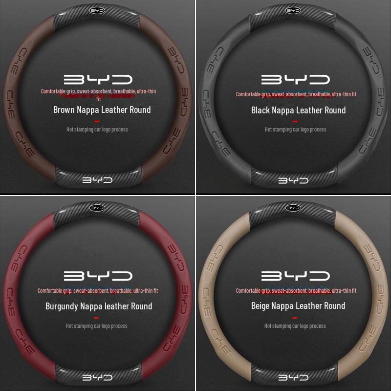 BYD Pokrowiec na kierownicę: Kompatybilny z E2, Dolphin, S6, Han, F3, Yuan, Song Pro, Qin Plus/DMI, Han EV, Song Max