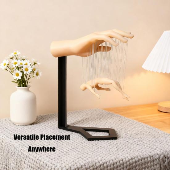 Yousheng Suspended Hand Dude Figurine 3D Printed Floating Man Statue Sculpture Artistic Modern Home Office Shelf Desk Decoration Ornament