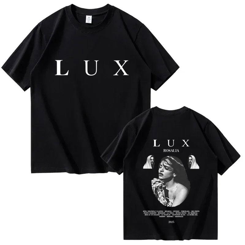 

Popular Singer ROSALIA LUX PHOTO Harajuku Tshirt for Women and Unisex Shortsleeved Summer Print Cotton Tshirt S