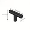 20pcs Single-Hole Black Cabinet Knobs And Handles, Suitable for Drawers And Cabinets in Kitchens And Bathrooms