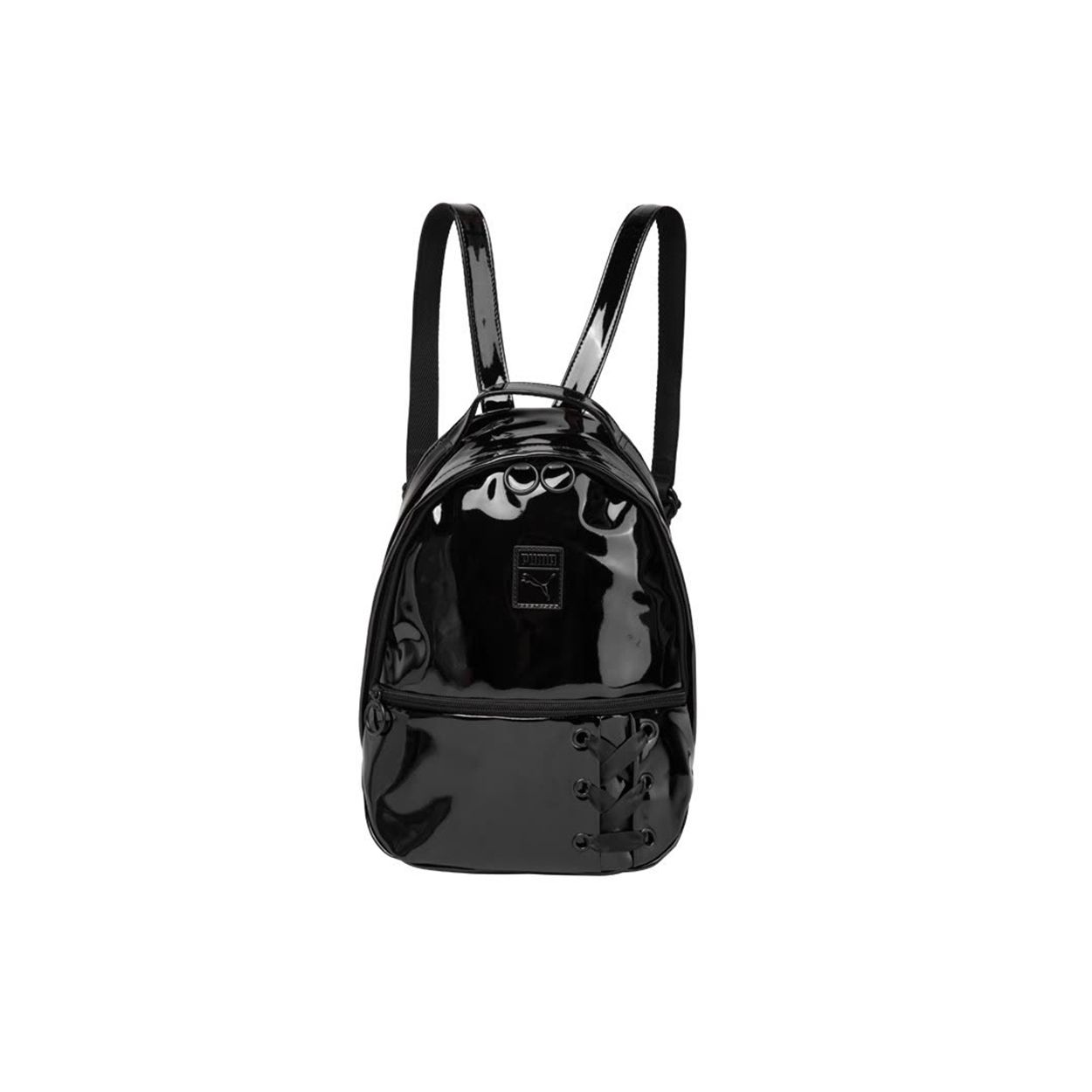 Puma Fashion Casual Travel Synthetic Leather Backpack Women Backpack Black 075807-01 Black
