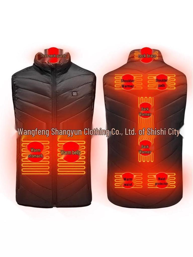 Unisex USB Electric Heated Vest with Smart Temperature Control for Winter Warmth