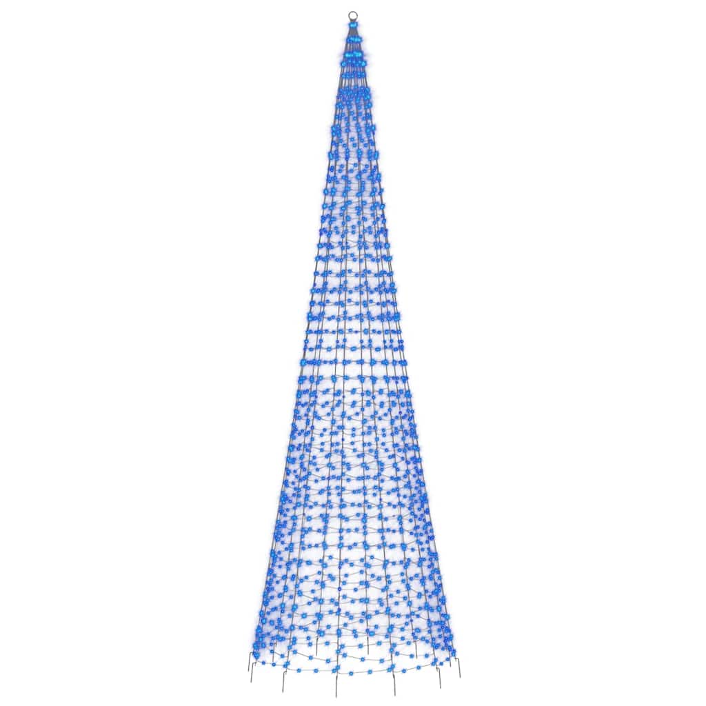LED Christmas Tree 1534 LEDs Blue 500 Cm