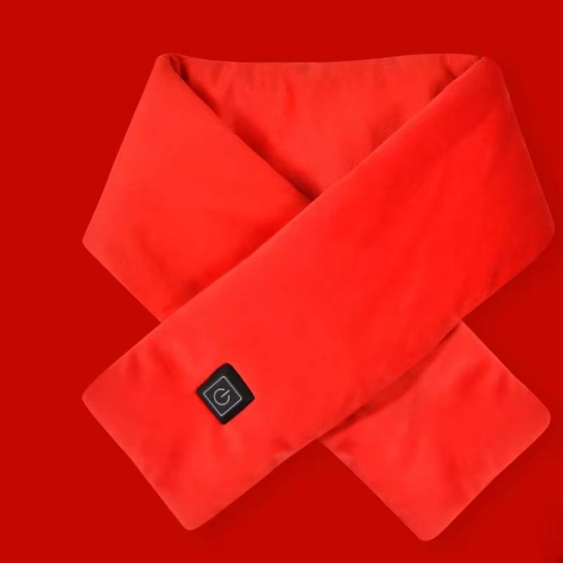 Winter Heated Neck Warmer USB Rechargeable Women Men Neck Warmer 3-level Heated Warm Shawl Neck Support Warm Bib Heated Scarf