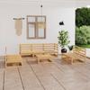 Day and Night - Day and Night Garden Furniture Set 8 Pieces Solid Pine Wood