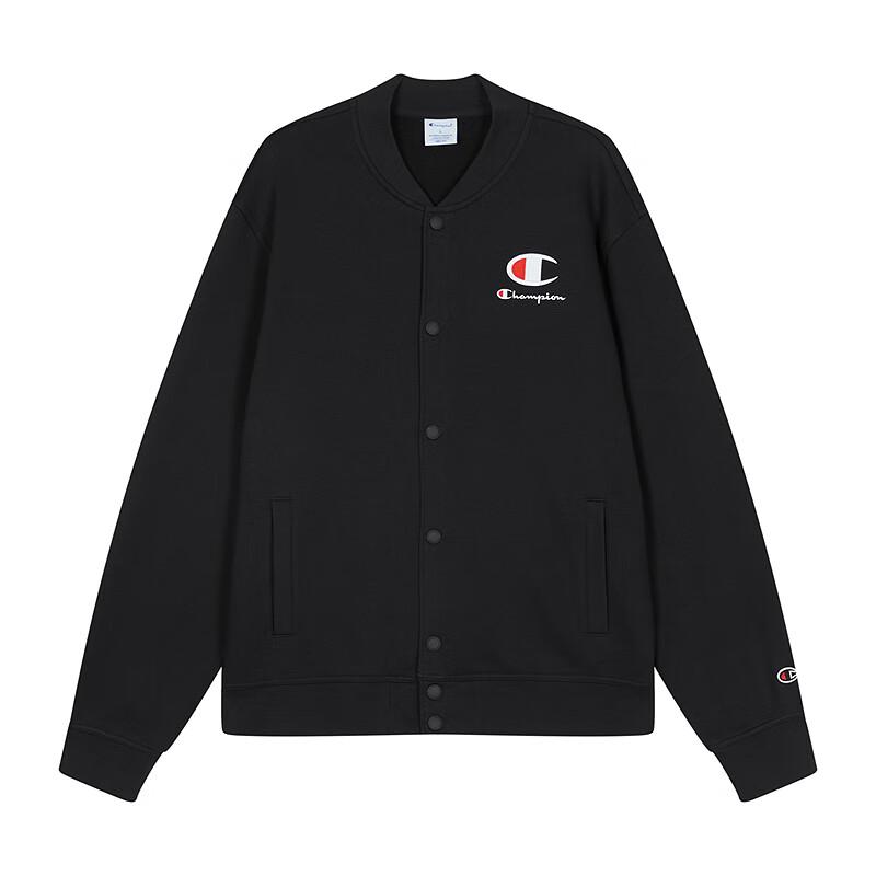 Champion Men's 2025 Autumn Embroidered Logo Plush Baseball Jacket