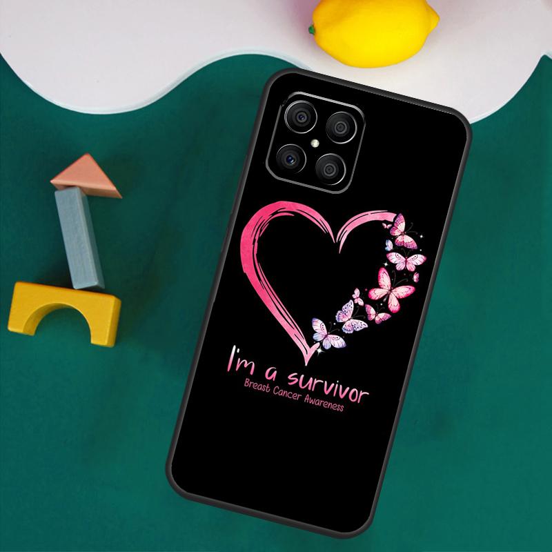 

Girl Breast Cancer Pink Ribbon Case For Honor Magic 7 5 6 Lite Honor 200 Pro 50 70 90 Lite X9a X8a X8 X9 X8b X9c X9b Cover Honor 90