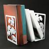 2Pcs Book Ends for Shelves Hollowed Leaf Metal Bookends Heavy Duty Book End Decorative Book Stoppers for Office School