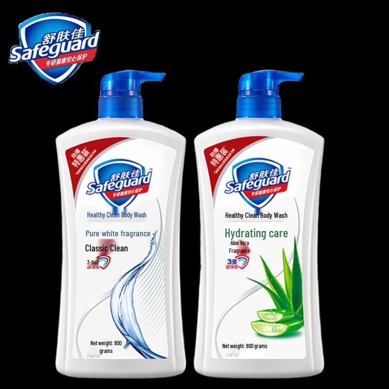 Safeguard Pure White & Aloe Body Wash Duo Pack