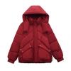 Short down cotton jacket women's winter new fashion small hooded thickened cotton coat cotton