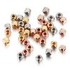 400pcs 3-4mm CCB Square Spacer Beads Rose Gold Color Mini Seed bead for Bracelet Necklace Jewelry Making DIY Needle Accessories
