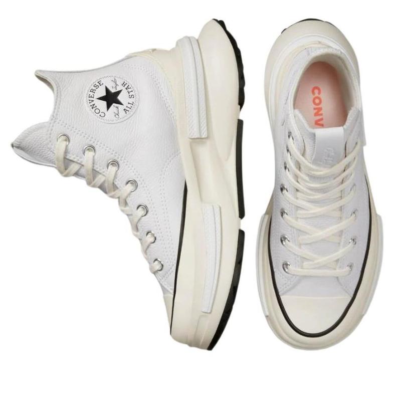 Converse Run Star Legacy Trendy Versatile High-Top Canvas Shoes Unisex White