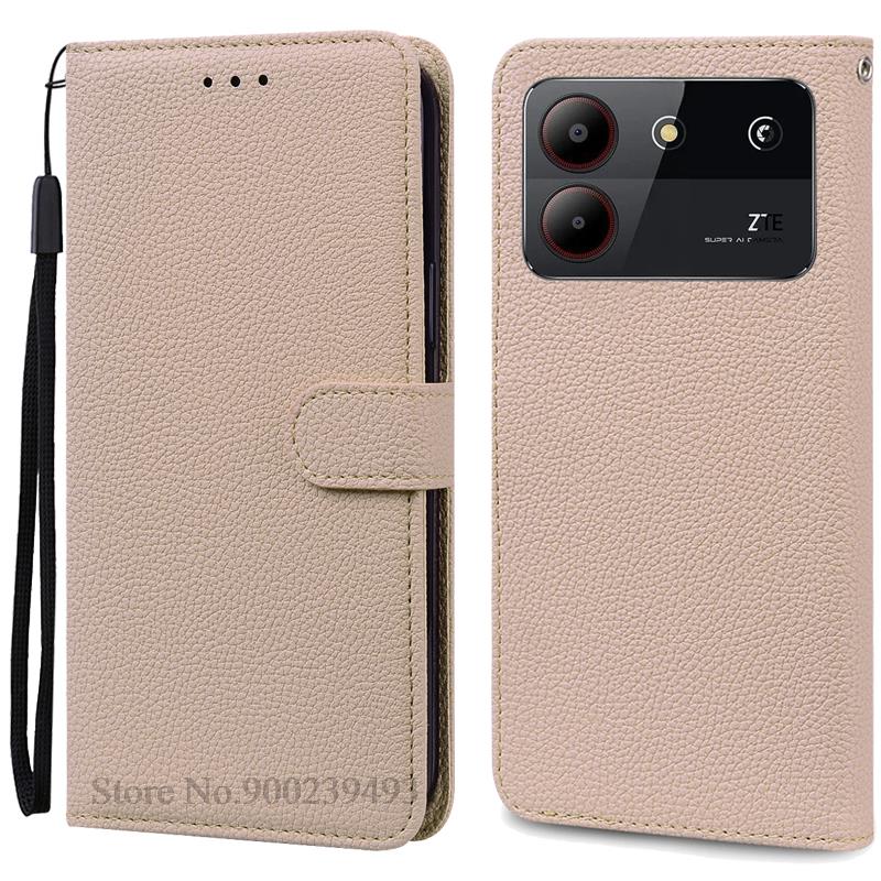 For ZTE Blade A54 Case Leather Wallet Flip Case For ZTE Blade A54 Cover Coque Fundas For ZTE Blade A54 Phone Case Bumper