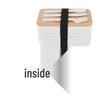 Wheat Straw Double-Layer Lunch Box with Japanese Bamboo Lid