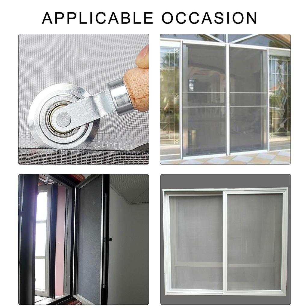 Bildschirm-Spline-Rollenwerkzeug mit Entfernungshaken Fensterbildschirm-Werkzeug Fensterbildschirm-Reparaturwerkzeug Doppelrad-Paspelrolle