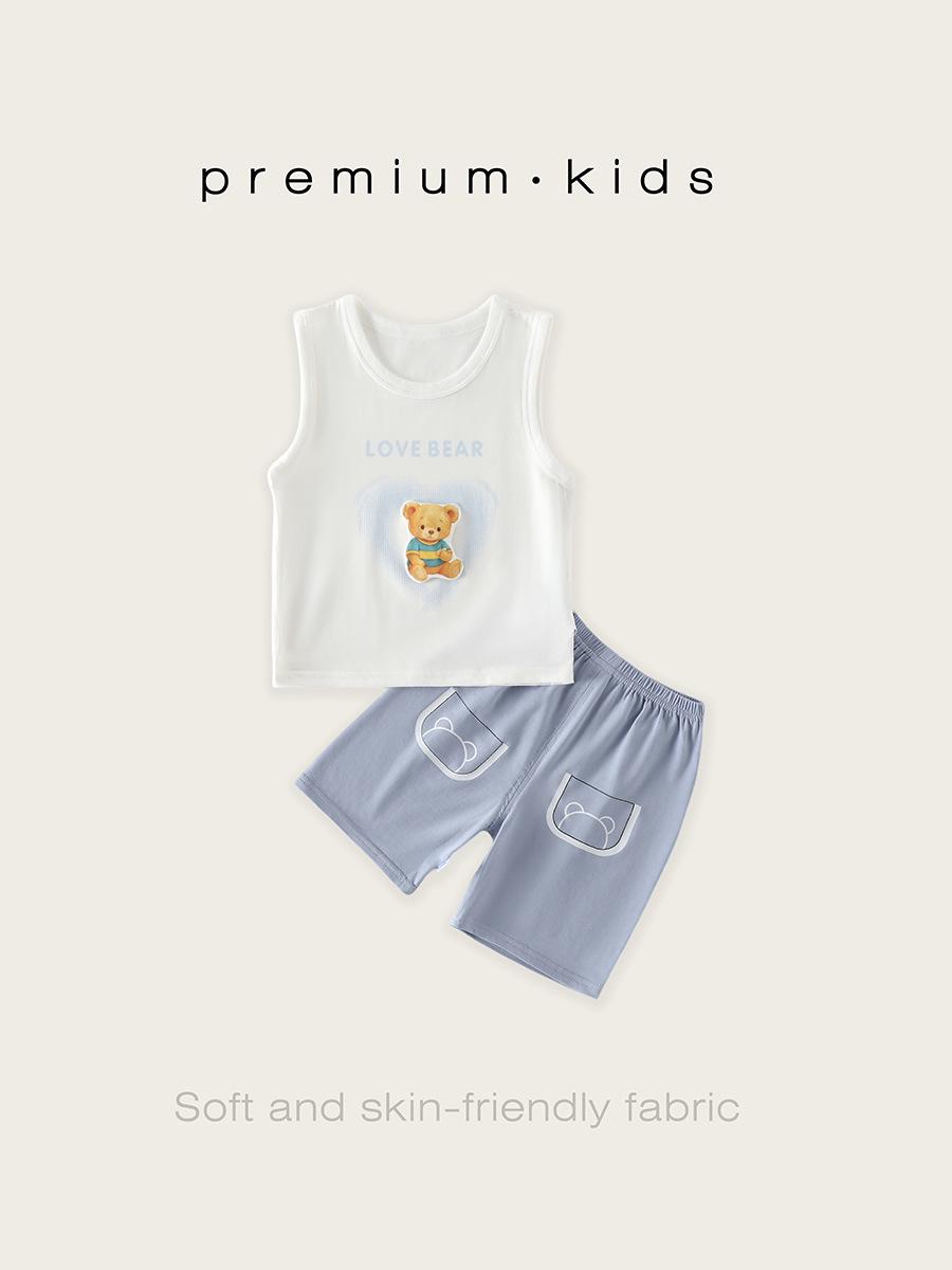 Modal Baby Pajama Set: Summer Thin & Breathable Class A Pajamas for Boys & Girls