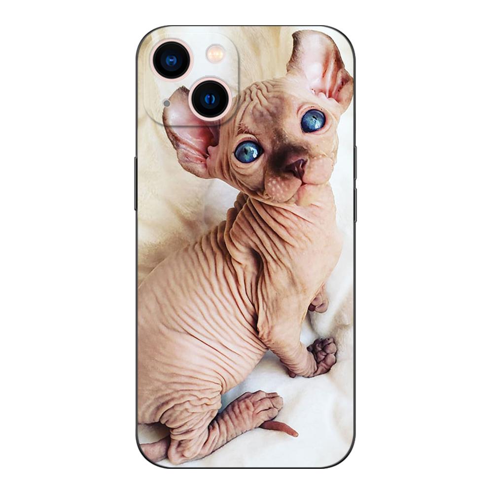

Черный чехол TPU для Huawei Honor X8 50 Lite Pro 10 lite Nova 5t 8 9 Pro 4G 5G 8i Cover Sphynx Cat Huawei nova 9 Pro