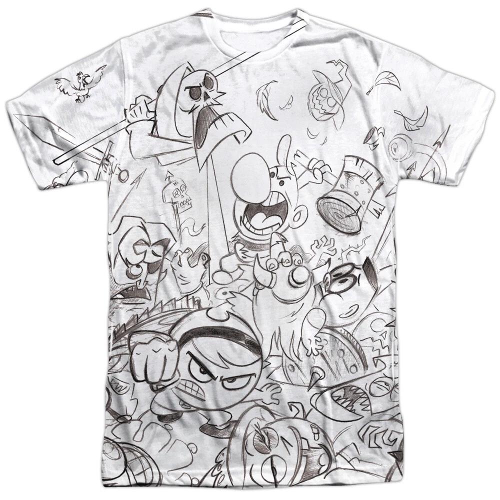 The Grim Adventures of Billy & Mandy  Brawl  Dye Sublimation T-Shirt S