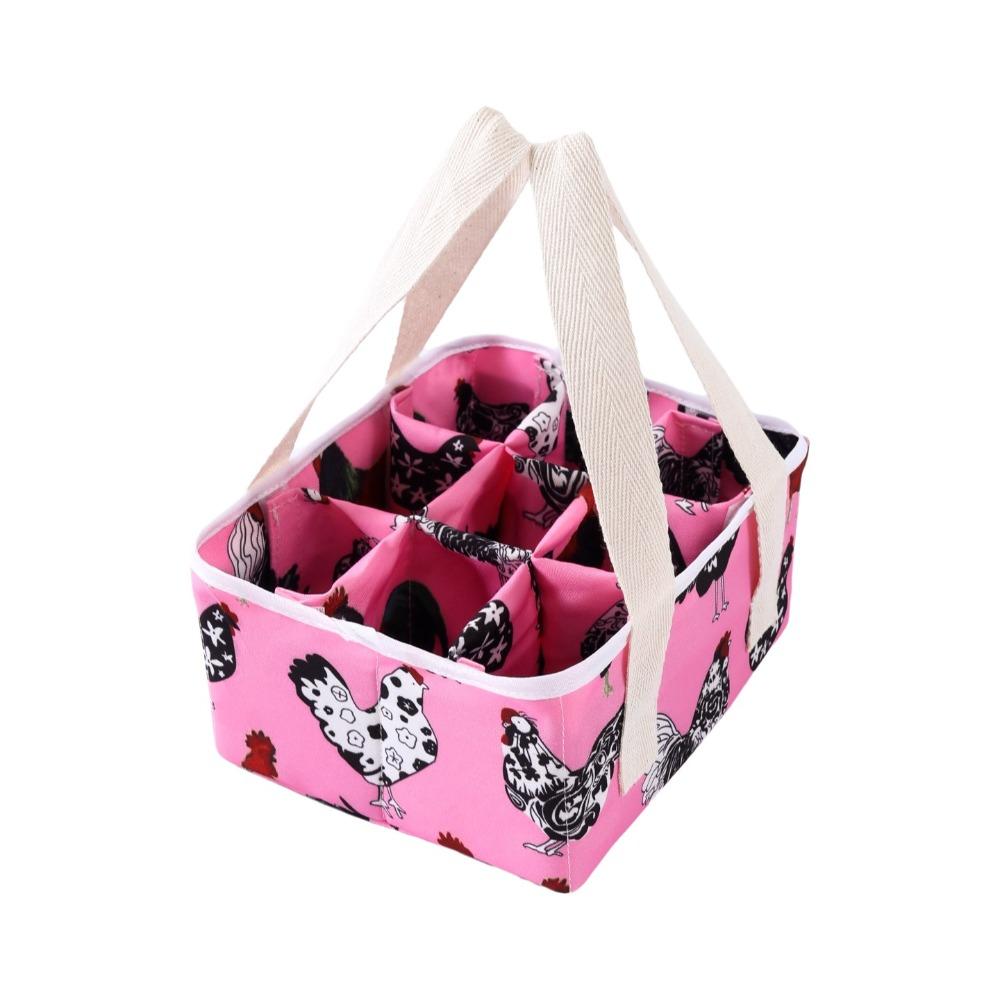 Foldable Egg Collecting Basket Padded Dividers Egg Gathering Basket for Chicken Duck Goose