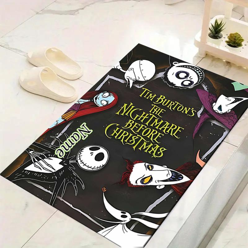 Custom 1Pc Christmas Nightmare Before Rug Office Carpet Indoor Outdoor Entrance Doormat Nonslip Soft And Comfortable Living Room D91697