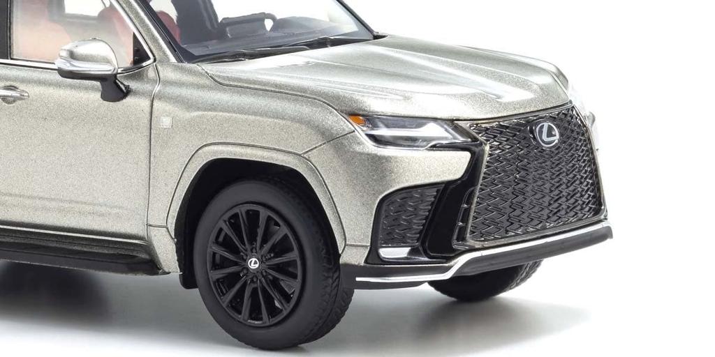 Originální Kyosyo Lexus LX 600 F SPORT Titanium, pouze hotové vozidlo, produkt 1/43 (Sonic F/Export LHD)