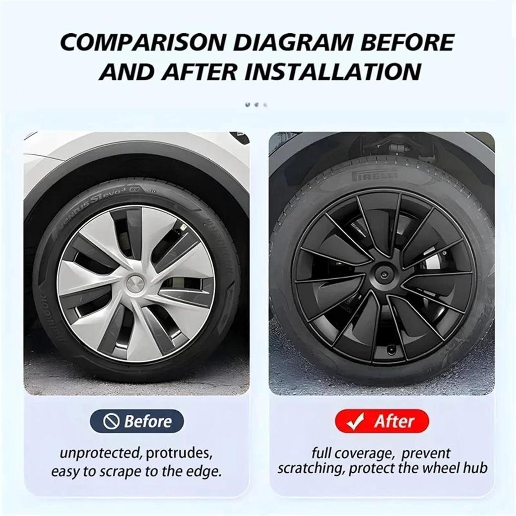 2017-2024 Tesla Model Y 19-Inch Cybertruck Style Wheel Cover