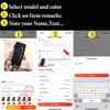 Personalise Customize Name Letter Leather Case For iPhone 16 Plus 15 14 13 12 Pro Max 11 X XR Sheepskin Cover coque funda