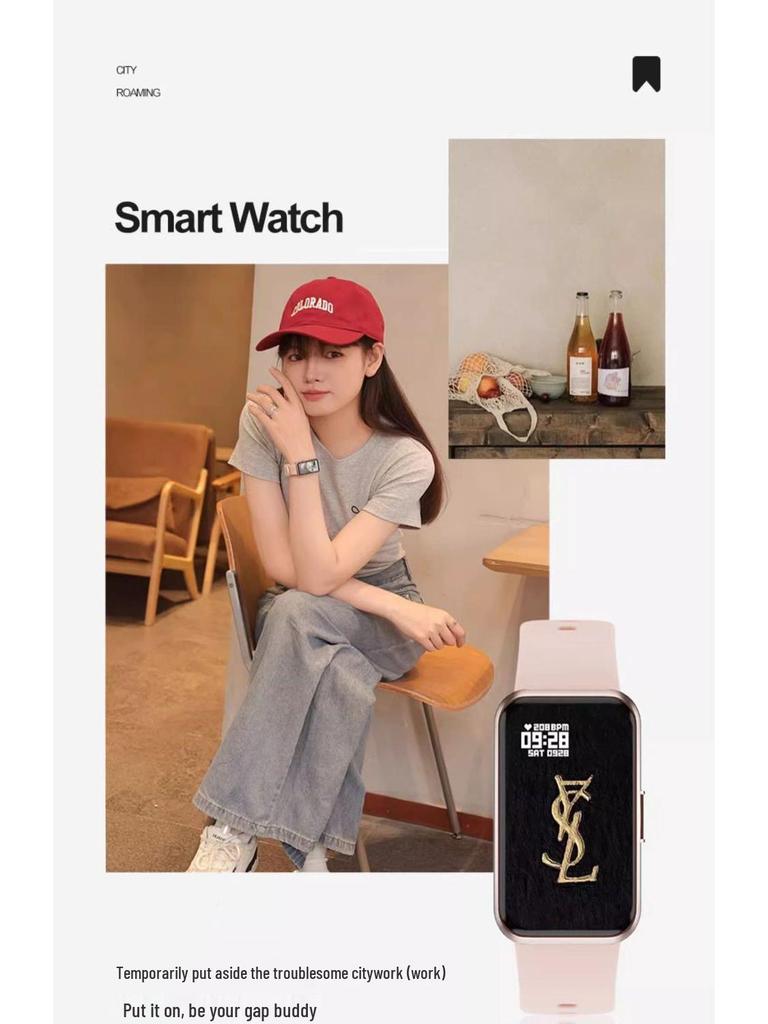 Women's Multifunctional Smart Sports Bracelet: Heart Rate & Blood Pressure Monitor, 2025 Couple Edition Watch