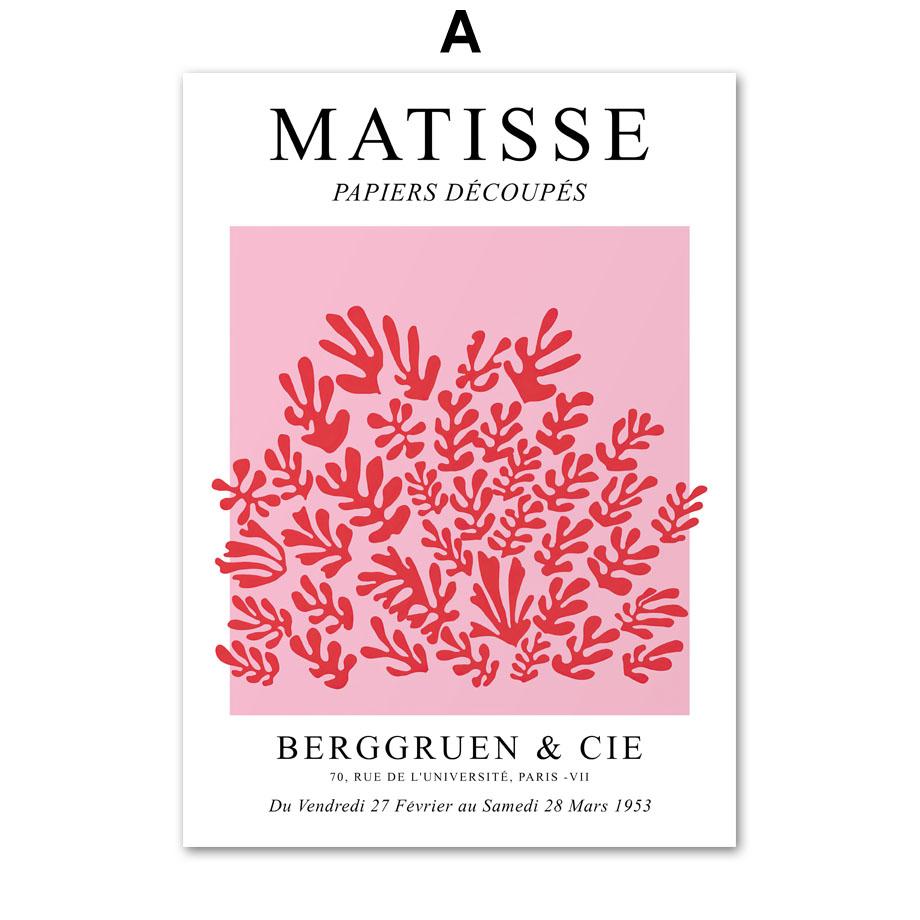 Pink Flower Market Matisse Bauhaus Fruit Wall Art Canvas Painting Nordic Posters And Prints Wall Pictures For Living Room Decor