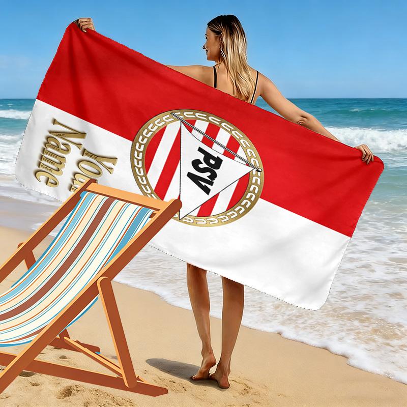 Custom Name Philips Sport Vereniging Print Beach Towel, Large Soft Quick Dry Towel for Beach Camping Swimming -HE87