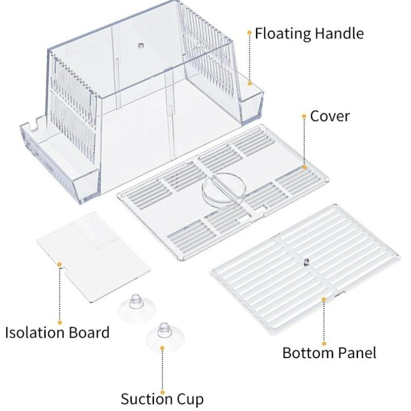 1 Stück Doppelschicht Aquarium Zuchtbox Acryl Fischbrut Brutkasten