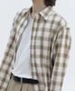 Triple Sense Stitch Plaid Check Shirt_Beige
