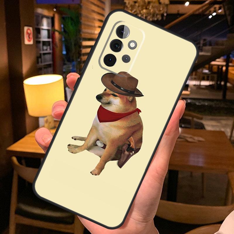 Funny Cheems Doge Case For Samsung Galaxy A26 A16 A06 A55 A35 A15 A32 A12 A22 A52 A54 A34 A14 A56 A36 A13 A53