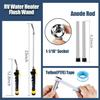 5 Pack RV Water Heater Anode Rod & Flush Wand Kit With Hex Wrench Socket Removal Tool, 9.25"L X 3/4" NPT Aluminum RV Hot Water Heater Anode Rod For