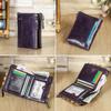 CONTACT'S Echtes Leder Vintage Geldbörse Herren Kurzes Münzfach RFID Kartenhalter Unisex Kleine Geldbörsen Hohe Qualität Designer Geschenk für Freund oder Familie