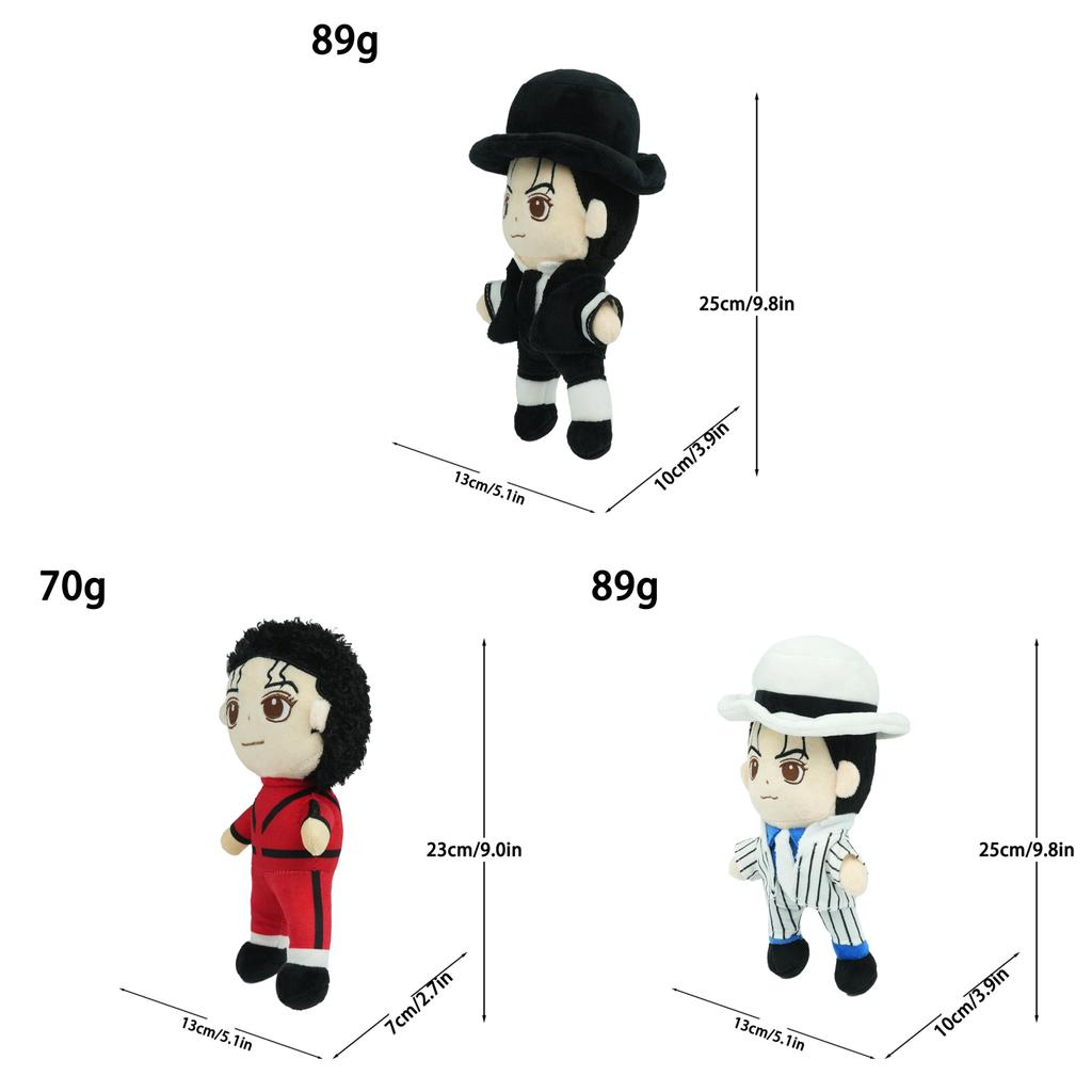 Michael Jackson Plush Toy With Short Plush Material For Collectors And Fans