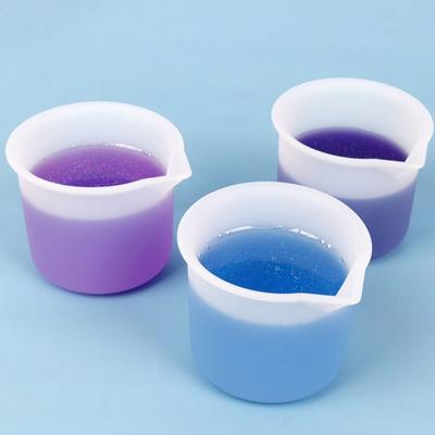 Silicone Measuring Cup DIY Resin Glue Tools Cup for Making Handmade Craft Nonstick Silicone Mixing Cups Precise Scal