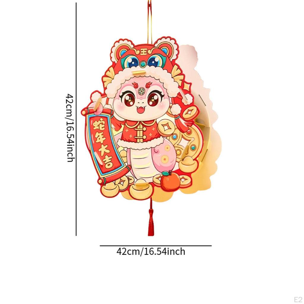 Lantern Making Craft for Kids Decorative Children's Fun Handicraft Chinese Paper Snake