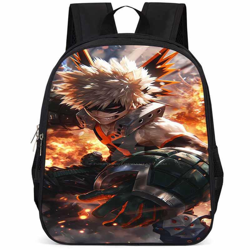 My Hero Academia 15-inch Large Capacity Lightweight Oxford School Backpack For Kids