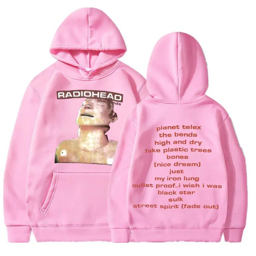 Vintage Rock Band Radiohead Hoodie Hip Hop Everything Music Album Print Sweatshirt Harajuku Streetwear Oversize Hoodies Teens