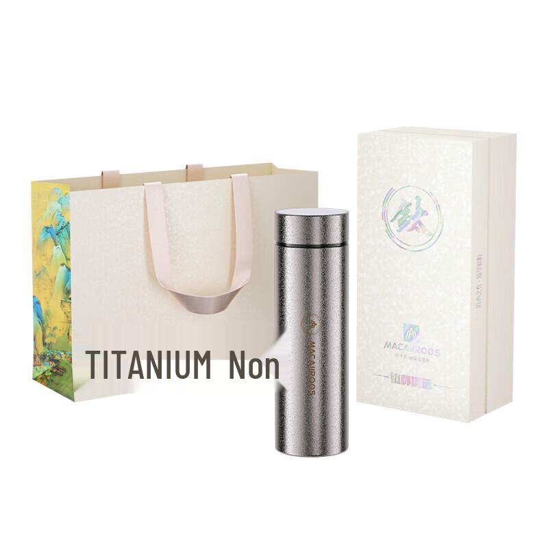 Maikaluo 480mL Pure Titanium Vacuum Insulated Tea Bottle