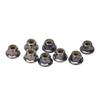 8PCS Metal M4 Wheel Lock Nut Flange Nylon Lock Nuts for   Typhon 1Celsius10 RC Car Parts