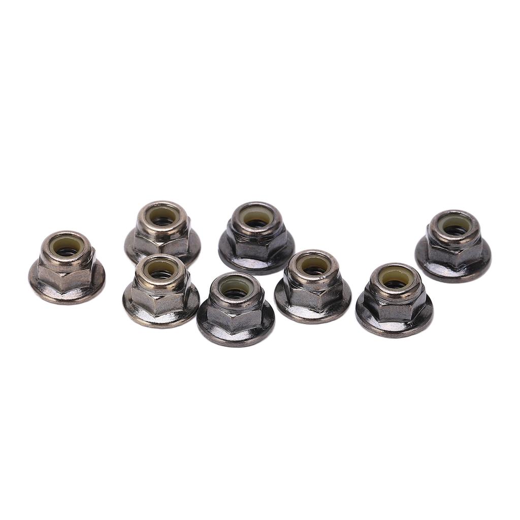8PCS Metal M4 Wheel Lock Nut Flange Nylon Lock Nuts for Typhon 1Celsius10 RC Car Parts