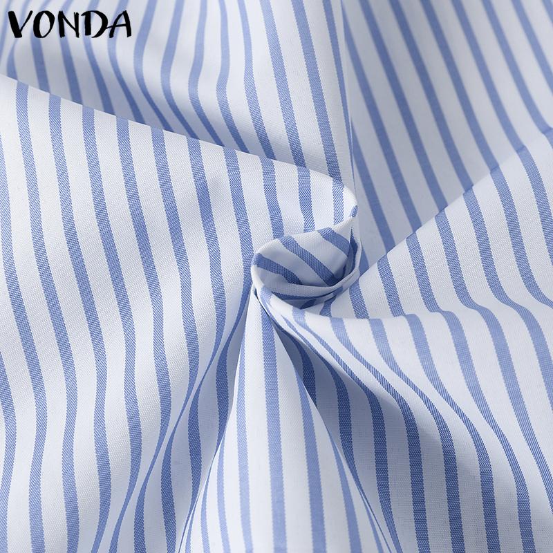 VONDA Women's One Shoulder Striped Top