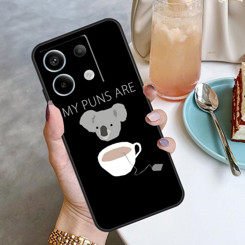 Cute Cartoon Koala Case For Xiaomi Redmi Note 13 8 9 10 11 12 Pro 12S 11S 10S 9S Redmi 13C 9C 10C 12C Cover