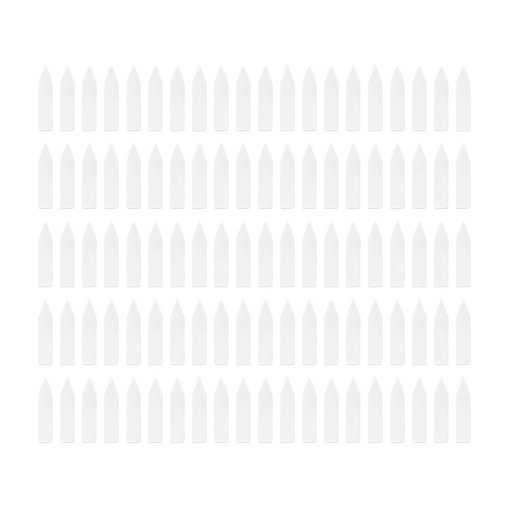 100Pcs 5*1cm Waterproof Plastic Plant Tags Garden Plant Labels Nursery Markers Flower Pots Seedling Labels Tray Garden Tools