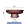 ZISIZ Elegant Vertical Stripe Glass Fruit Plate