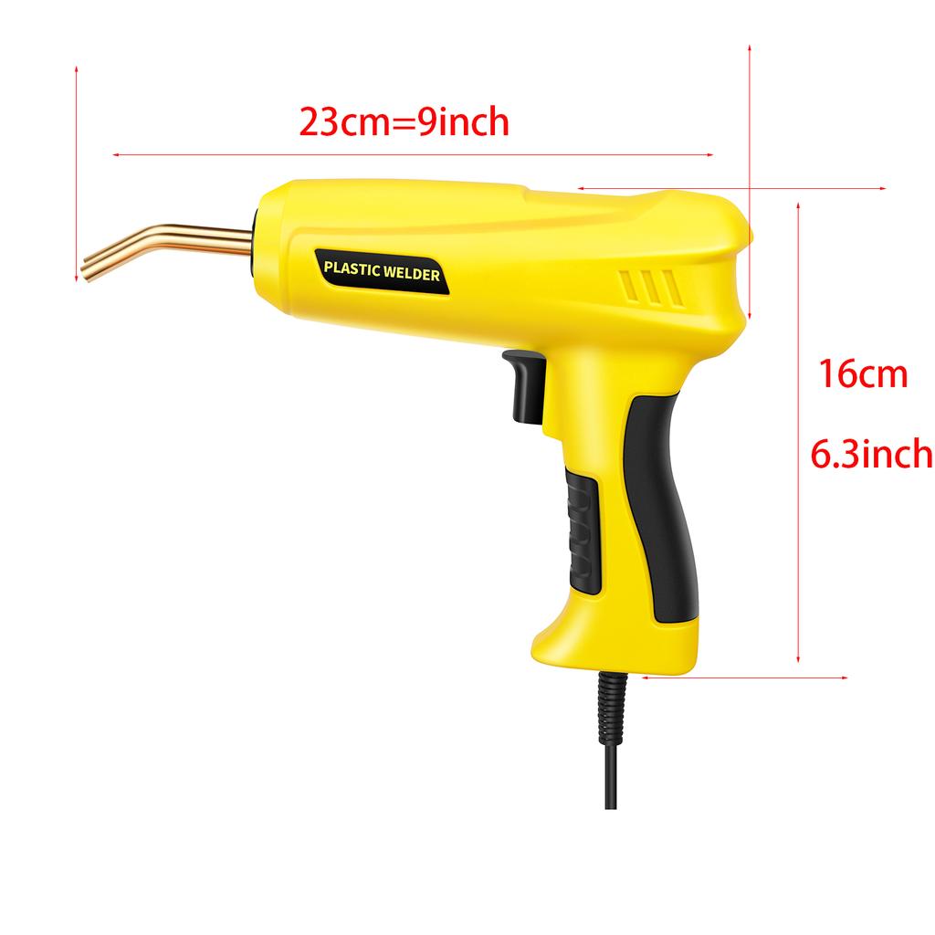 Upgraded 200W Plastic Welder Plastic Welding Kit, Hot Stapler KitPlastic Welder Gun Bumper Soldering Iron Staples PVC Car Repair