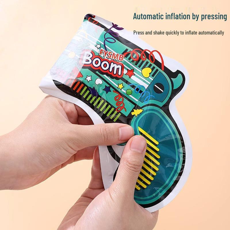 Automatic Inflatable Confetti Gun - Birthday Party & Wedding Handheld Firework Spray Tube