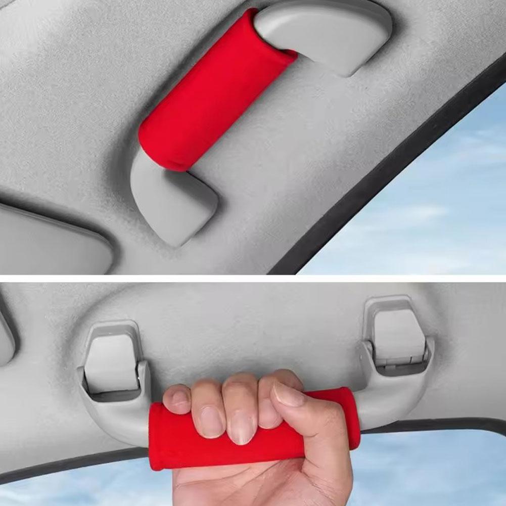 Autogriff Schutzabdeckung Auto Innenraum Decken Griff Dach Wildleder Zieh Zubehör Armlehne Auto Abdeckung Handschuhe Schutz P9Q5